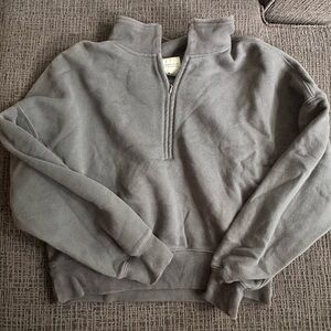 Navy Quarter-Zip Sweatshirt